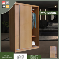 [GOFORHOME] Sliding Door Wardrobe / Almari Baju 2 Pintu / Rak Baju / Almari Pakaian Pintu Gelongsor