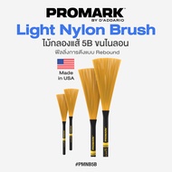 ⭐Made in USA⭐ Promark™ PMNB5B Light Nylon Brush 5B ไม้กลองแส้ 5B ขนไนลอน