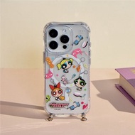 飛天小女警可愛吊飾冰川抗黃防摔MagSafe iPhone繩掛手機殼