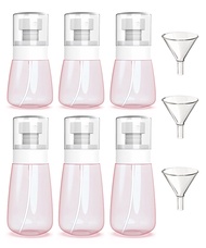 uadbau 6 Pack Small Spray Bottles Travel Size 3 Pack 1oz/30ml and 3 Pack 2oz/60ml with 3pcs Funnels,