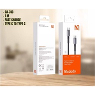 Mcdodo CA-313 65W Type-C to Type-C PD Fast Charge Data Cable (1m / 3.2ft) K30