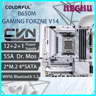 NEGHU ใหม่ที่มีสีสัน AMD CVN B650M เล่นเกมจาก V14 AM5สีขาวเมนบอร์ดสล็อต MAX-128GB Memória Ddr5 Pcie 