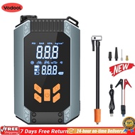 [Vodool Flagship Store]เครื่องเติมลมยางพร้อม Jump Starter ปั๊มลมไฟฟ้าแบตเตอรี่รถยนต์ Jump Starter ปั