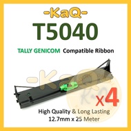 4x T5040 Tally Genicom 5040 T 5040 Compatible Ink Ribbon for Passbook Dotmatrix Printer ( 043393 ) H