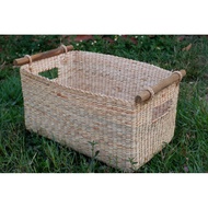 Storage Basket Woven Picnic Water Hyacinth