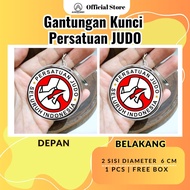 GANTUNGAN ALFATIH ARMY Judo Indonesia Acrylic 2-Sided Keychain Premium Stainless SteelRing