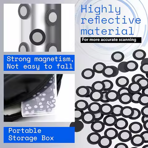 3D Magnetic Scanning Tracking Points for 3D Scanners, Inner 6.0 mm Outer 10 mm(100/200/300pcs), Diff