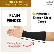 HANDSOCK PENDEK PLAIN SIMPLE | HANDSOCK FELOLES SCARF | SARUNG LENGAN PENDEK MUSLIMAH | HANDSOCK BUD