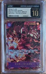 One piece 海賊王 TCG OP 09 119 CGC10 路飛