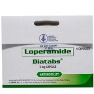 DIATABS Loperamide Reformulated Capsule 2mg X 4 capsules