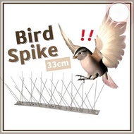 [1 PCS] 33cm Bird Spikes Repellent Mat Stainless Steel Animal Repeller Chase Birds Device Dashboard 