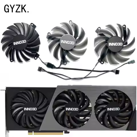 New For INNO3D RTX 4070 GeForce RTX4070 4070ti X3 OC Graphics Card Replacement Fan CF-12910S CF-1291