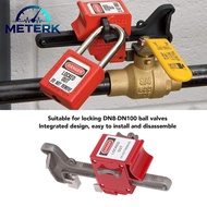 Meterk อุปกรณ์ล็อคมือจับวาล์วอลูมิเนียมและเหล็กล็อคความปลอดภัยบอลวาล์วที่ปลอดภัยและมั่นคงสำหรับเส้นผ