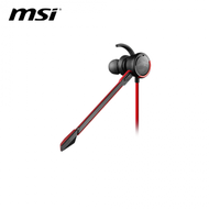 MSI微星 Immerse GH10 耳塞式電競耳麥/有線/13.5mm動態單體/內建麥克風/防纏線設計(福利品)