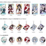 Honkai Star Rail Feixiao Fugue Lingsha Rappa Sunday Herta Keychain Badge Anime Game HSR Card Acrylic