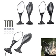 Motorcycle Modified Mirror with Light Sports Car LED Turn Signal Reversing Mirror Double Light Glass