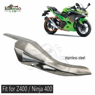 Fit For Kawasaki Ninja 400 500 Z400 Z500 Motorcycle Exhaust Pipe Cover Cowl Protector Stainless stee
