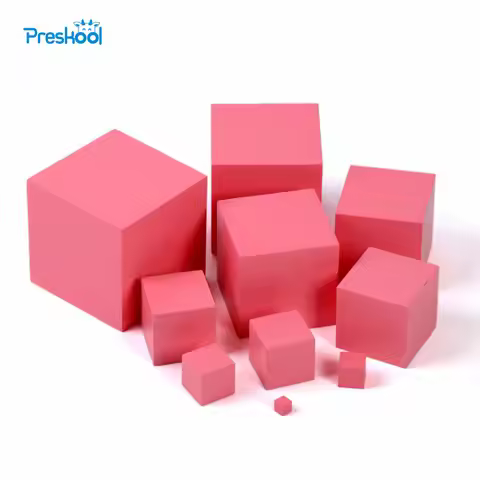 Montessori Professional Pink Tower without Stand 1 cm to 10 cm Early Childhood Education Preschool K