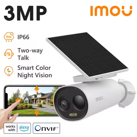 IMOU Cell 3C All In One 3MP Solar panel Rechargeable Camera Wi-Fi Vlog feature Outdoor Surveillance 