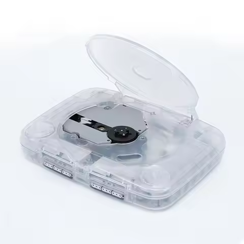 SUNRI-For PS ONE Replacement Case Clear Color Game Console Case For PS ONE Retro Video Game Case