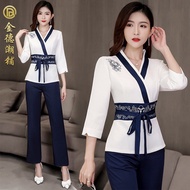 [95% Praise Rate] 2021 Beautician Workwear Women's Footwear Clothes Foot Therapy Foot Bath Technicia