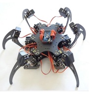 IIZ4 18DOF Aluminium Hexapod Robotic kit Spider 6 Legs Robot Frame Kit F17328