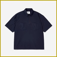 ∏ ◬ ❃ HUILISHI Korean Style Polo Shirt for Men Short Sleeve Zipper Closure Plain Cargo Polo