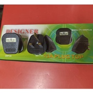 (20PCS)BLACK -13A PLUG TOP-SIRIM / 13A PLUG TOP/ PLUG TOP