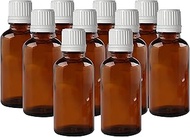 Zenvista Meditech Amber Glass Bottles with Inbuilt Removable Dropper, 15 ml -Pack of 10