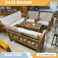 Kerusi Tamu Kayu Jati /Kerusi kayu Jati /Sofa Kayu /Teak wood sofa set