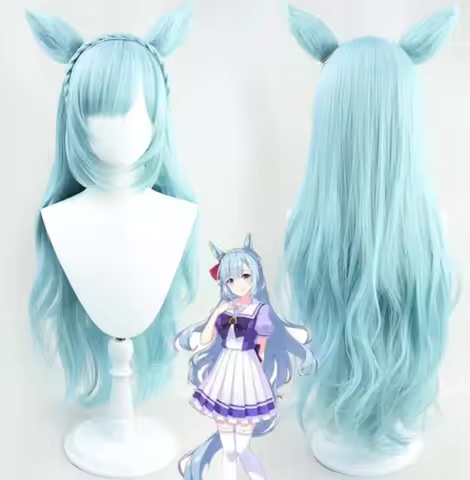 Cosplay Uma Musume Pretty Derby Mejiro Ardan Wig Anime game party long curly wig