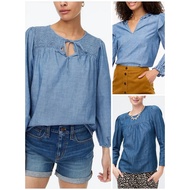 J.Crew Ruffled Collar Shirt Top
