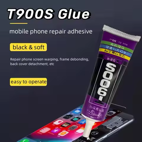 T900S Korea Soft Super Glue Eleastic Components Laptop Mobile Phone LCD Display Screen Black Adhesiv