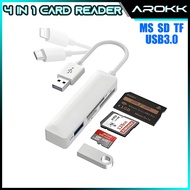 SG丨4 in 1 Card Reader USB Type-C i-O-S To MS SD TF USB Flash Drive Adapter For Phone Laptop Camera C