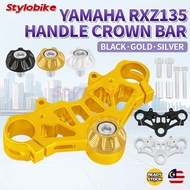 Yamaha RXZ RXZ135 Handle Bracket CNC Alloy Handle Crown Bar Bracket Orignal RX-Z Handle Bar Crown (F