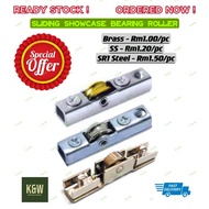 Showcase Bearing Roller for Display Sliding Glass Door Counter Cabinet Wheel Aluminium Profile Roda 