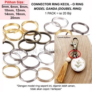 Double ORing SmallRing 5/6/8/10/12/14/16/20MM Connector Material Jump Accessories Chain Hook Bracele