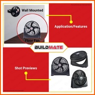 ╲ ✷ ➵ BUILDMATE Hanabishi Electric Fan Ground Floor Fan Hurricane Fan 20" Inch Adjustable Stand HHU