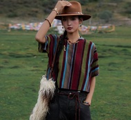 【會呼吸的藏地情書】新中式復古藏風/雪域遊牧襯衣