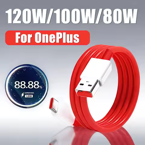 120W 100W 80W Super Flash Charging Type C USB Cable For OnePlus 9 9RT 10 Pro 11 12 13 15 Nord 2T 3 4
