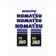 Sticker Komatsu Rc Excavator Huina 1593 / 1594 Scale 1/14