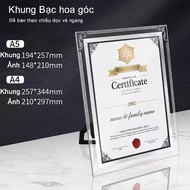 Edge-to-edge glass photo frame, A4 photo frame, A4 tabletop photo frame, edge-to-edge glass photo fr