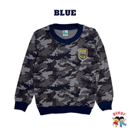 Binbi 3-15Y Baju Askar/ Set/ Collar Tee Budak Lelaki Lengan Panjang /Army Shirt/ Military Blouse/ Co