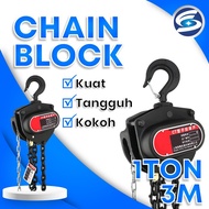 Chain Block 1 Ton 3 Meter Takel Katrol Kerekan 1 Ton 3 Meter ENDELI