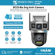 Dosen pro Camera 4G 3 Eyes Surveillance Sc23 Wireless Outdoor Wifi Ip66 Smart Waterproof Safe Super 