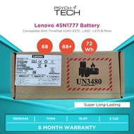 Lenovo 0C52862 6 Cell 72Wh Battery For X240 X250 X260 X270 L450 L470 T440 T440S T450 T460 68 68+ 68+