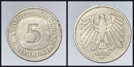 Germany Coin 5 Deutsche Mark 1982.