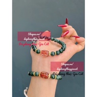 [Feng Shui Bracelet] Da Lam Ngoc Jadite bracelet 5A mix Lu T.Anh hair svip inspected product