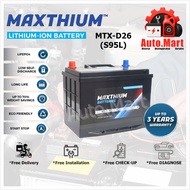 Bateri Kereta / Car Battery - Maxthium LiFePO4 - MTX-D26 - S95L
