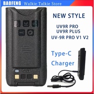 Baofeng walkie-talkie BL-9Battery UV-9Rplus/9RPRO/ERA Support Typec Charging8000Ma